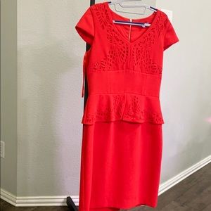 Antonio Melani Coral Cutout Dress